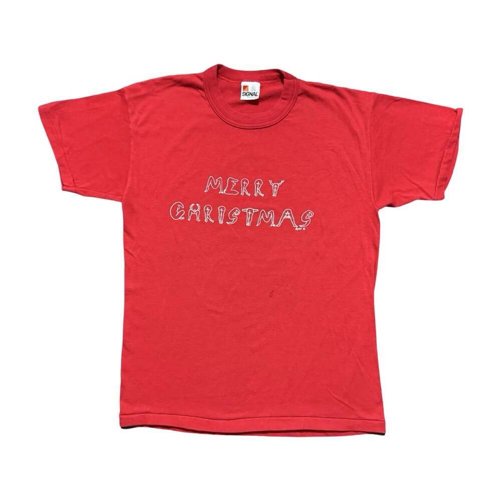 True Vintage Merry Christmas Naked Women Short Sleeve Tshirt Size Small